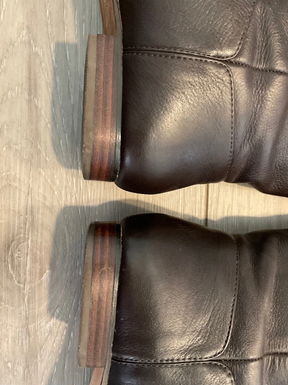 LEON MAX Gorden Tall Riding Boots in Brown Leather Size 7.5 EXCELLENT CONDITION